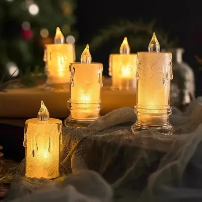 LED Crystal Luminous Candles Light